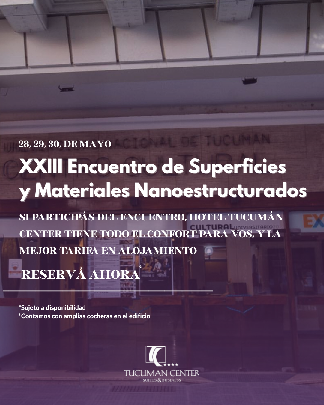 XXIII Encuentro de Superficies y Materiales Nanoestructurados
